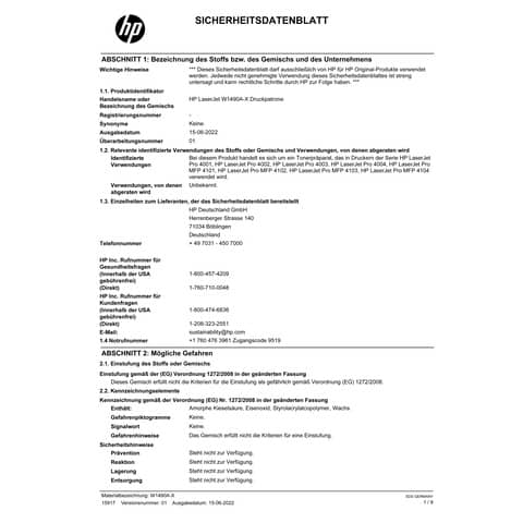 Toner HP W1490X nero  W1490X